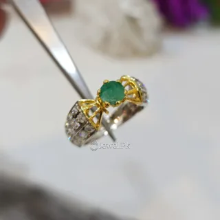 Emerald Zambian Natural Lab Certified- 925 Silver Ring Luxury
