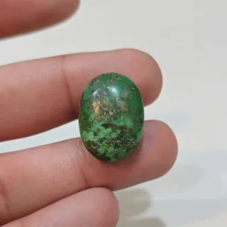 Natural Green Turquoise - Irani Shajri Hussaini Feroza - Lab Certified