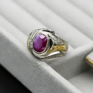Natural Ruby (Untreated) Ring 925 Premium Silver