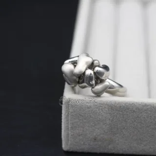 Flower Ring Real 925 Silver - Italian Ring