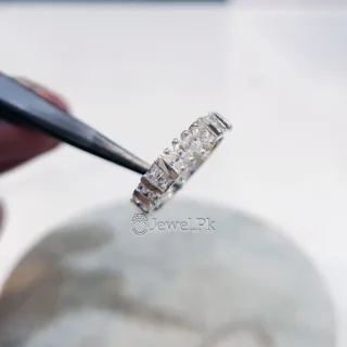 Luxury Italian ladies Ring/Band - 925 Silver Real