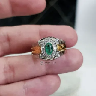 Panjshir Emerald Ring 925 Silver - Afghan Zamurd Ring