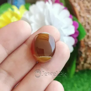 Agate Natural Gemstone – Aqeeq Brown