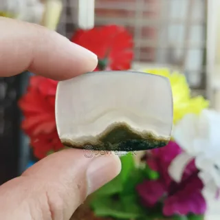 Natural Moss Agate - Shajri Aqeeq Stone
