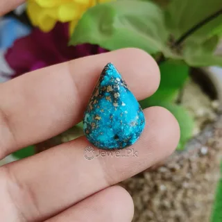 Natural Turquoise Stone - Blue Irani Shajri Feroza