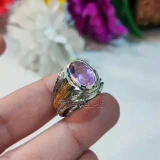 Natural Amethyst Stone ring Beautiful Handmade Ring 3