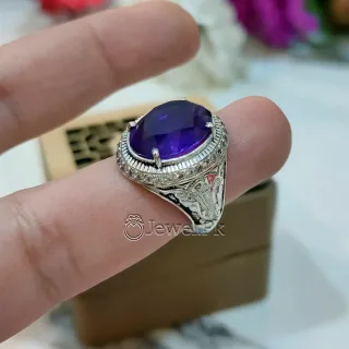 Natural Amethyst Stone ring Beautiful Handmade Ring 6