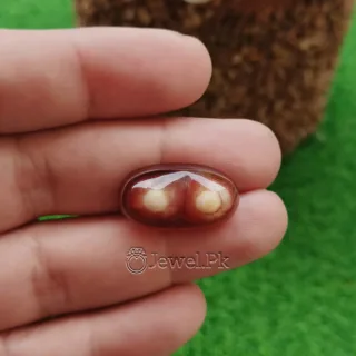 Natural Sardy Onyx Twin Eye Agate sulaimani aqeeq j 3