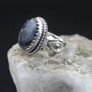 Shajri aqeeq ring silver 925 yemen agate stone 2