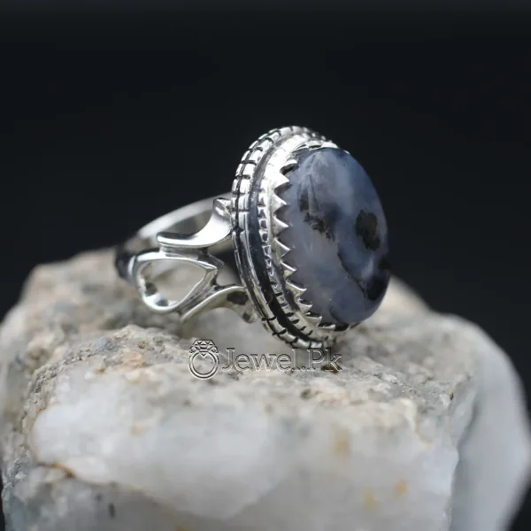 Shajri aqeeq ring silver 925 yemen agate stone 5