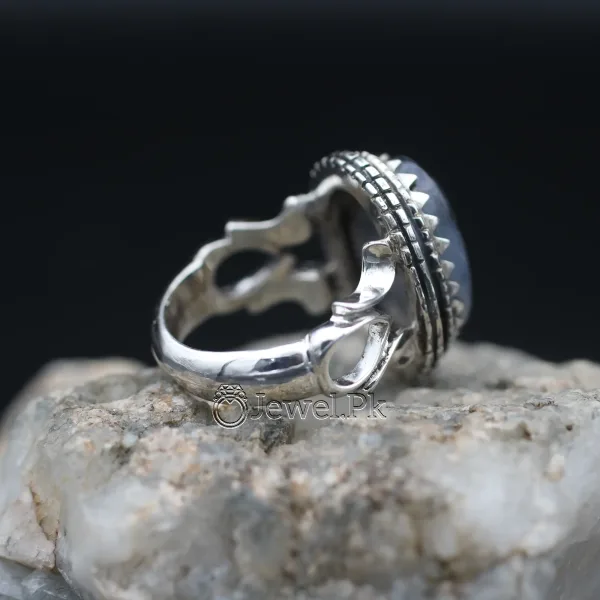 Shajri aqeeq ring silver 925 yemen agate stone 6