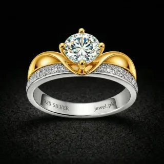 GRA Moissanite Ring Silver 925 3