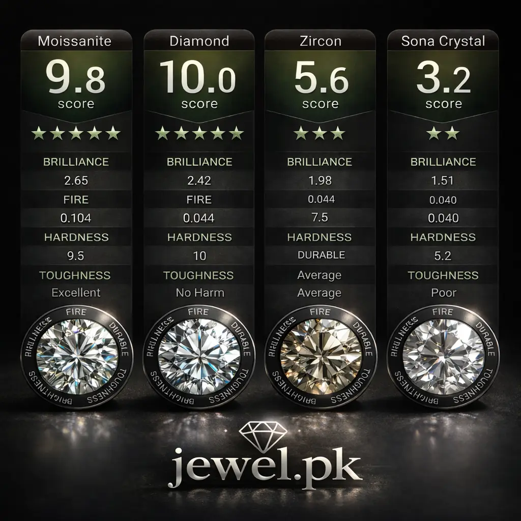 GRA Certified Moissanite – Round Moissanite Stone (1) GRA Certified Moissanite Round Moissanite Stone 1