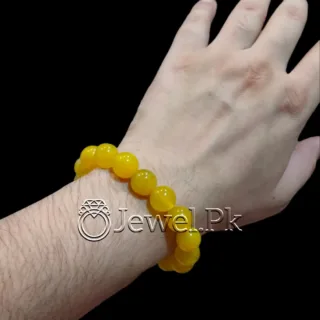 Yellow Agate Aqeeq Stone Bracelet 4