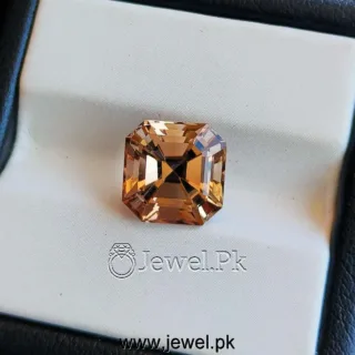 Natural Golden Topaz - Asscher Cut - Lab Certified