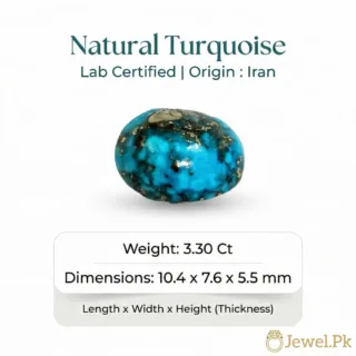Natural Turquoise Stone - Shajri Feroza