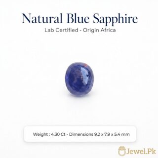 Natural Blue Sapphire  Neelam stone - Certified