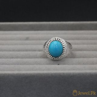 Nishapuri Feroza Ring 925 Silver - Natural Turquoise 10 Natural Tirquoise Ring Silver 925 11