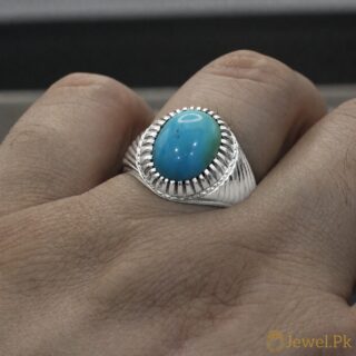 Nishapuri Feroza Ring 925 Silver - Natural Turquoise 8 Natural Tirquoise Ring Silver 925 12