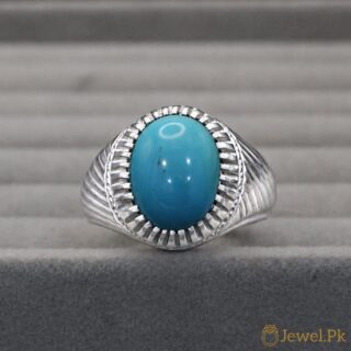 Nishapuri Feroza Ring 925 Silver - Natural Turquoise
