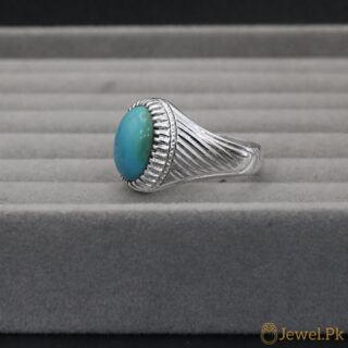 Nishapuri Feroza Ring 925 Silver - Natural Turquoise 9 Natural Tirquoise Ring Silver 925 14