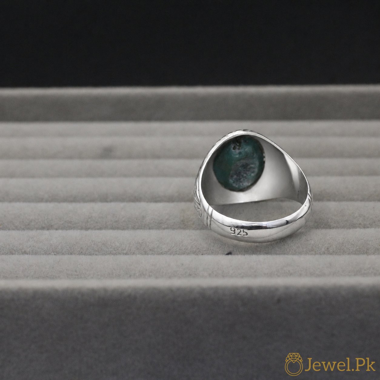 Natural Tirquoise Ring – Silver 925 (16) Natural Tirquoise Ring Silver 925 16