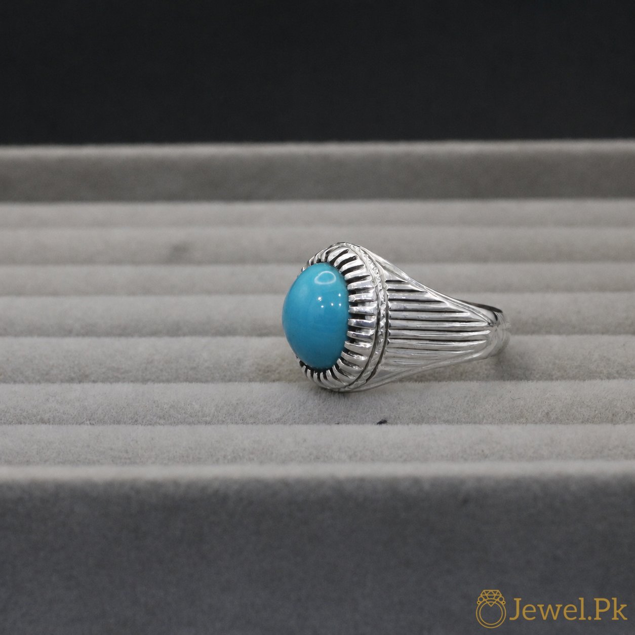 Natural Tirquoise Ring – Silver 925 (19) Natural Tirquoise Ring Silver 925 19