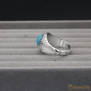 Nishapuri Feroza Ring 925 Silver - Natural Turquoise 4 Natural Tirquoise Ring Silver 925 20