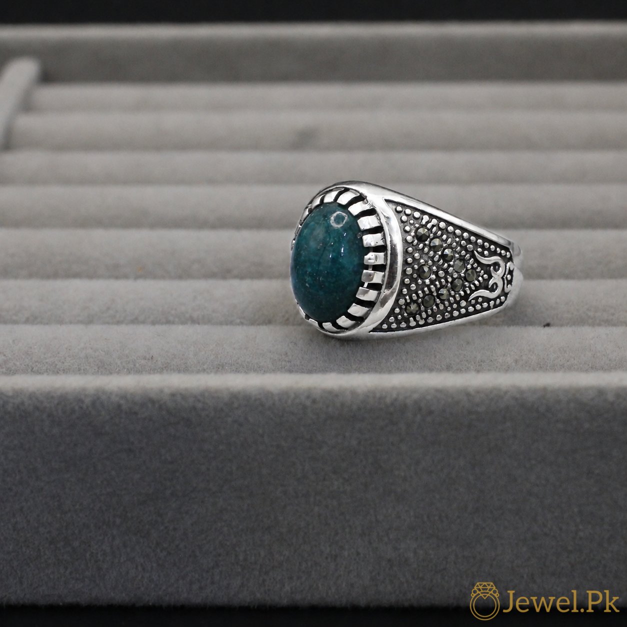 Natural Tirquoise Ring – Silver 925 (26) Natural Tirquoise Ring Silver 925 26