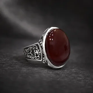 Original Yemen Agate Premium Quality (Untreated) 925 Silver - Yamni Aqeeq