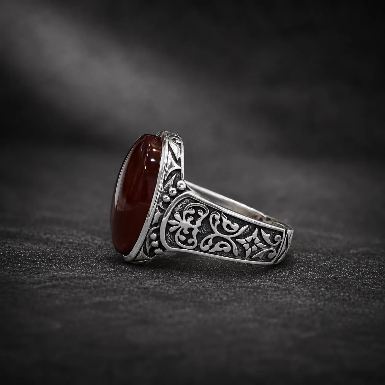 Yemen Agate Ring Silver 925 (3) Yemen Agate Ring Silver 925 3